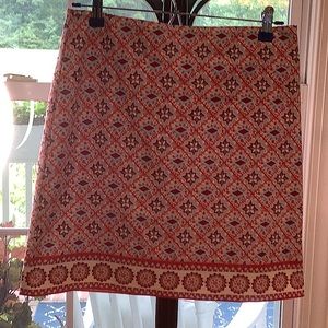 Talbots Size 2 Lined Canvas Skirt